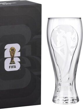 NEW FIFA World Cup 2026 Edition 17oz Pilsner Glass & Trophy Bottle Opener